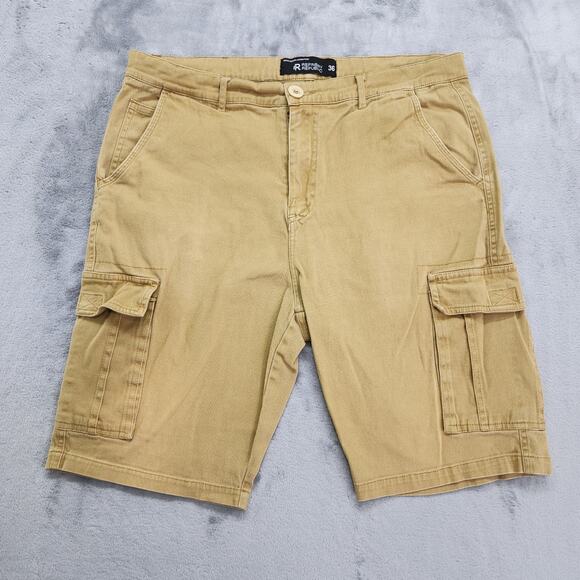 Refinery Republic Shorts Mens 36 Tan Cargo Utility Outdoors Summer Casual Work - Picture 1 of 10